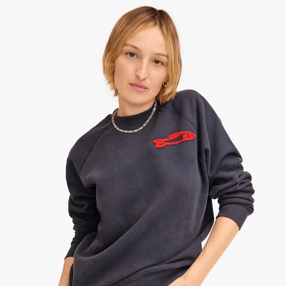 *ISO* Clare V. Chenille Sardine Sweatshirt